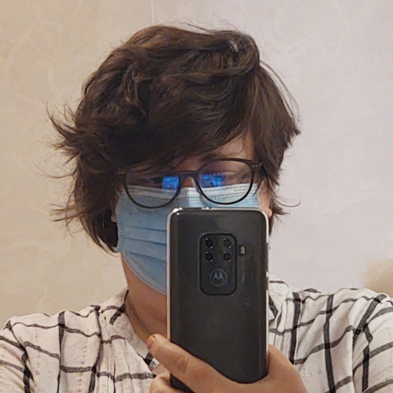 Photo de mes cheveux avant la chimio